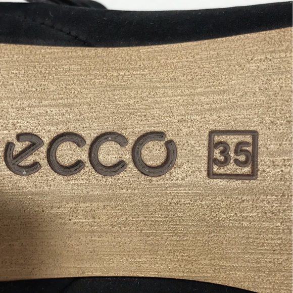 ECCO Women's Black Heeled Leather Booties Size 35 NIB - Picture 11 of 15